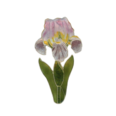 Bearded Iris w/ Leaves pin